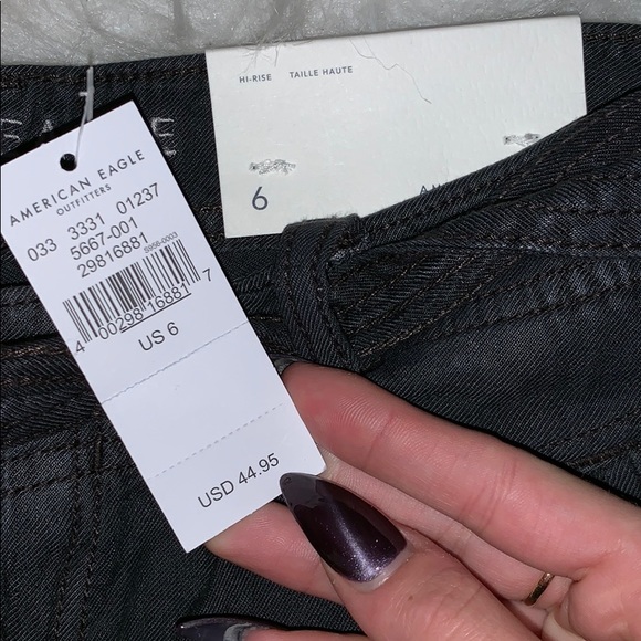 Hi-rise comfy mom cargo shorts AEO - Picture 3 of 5